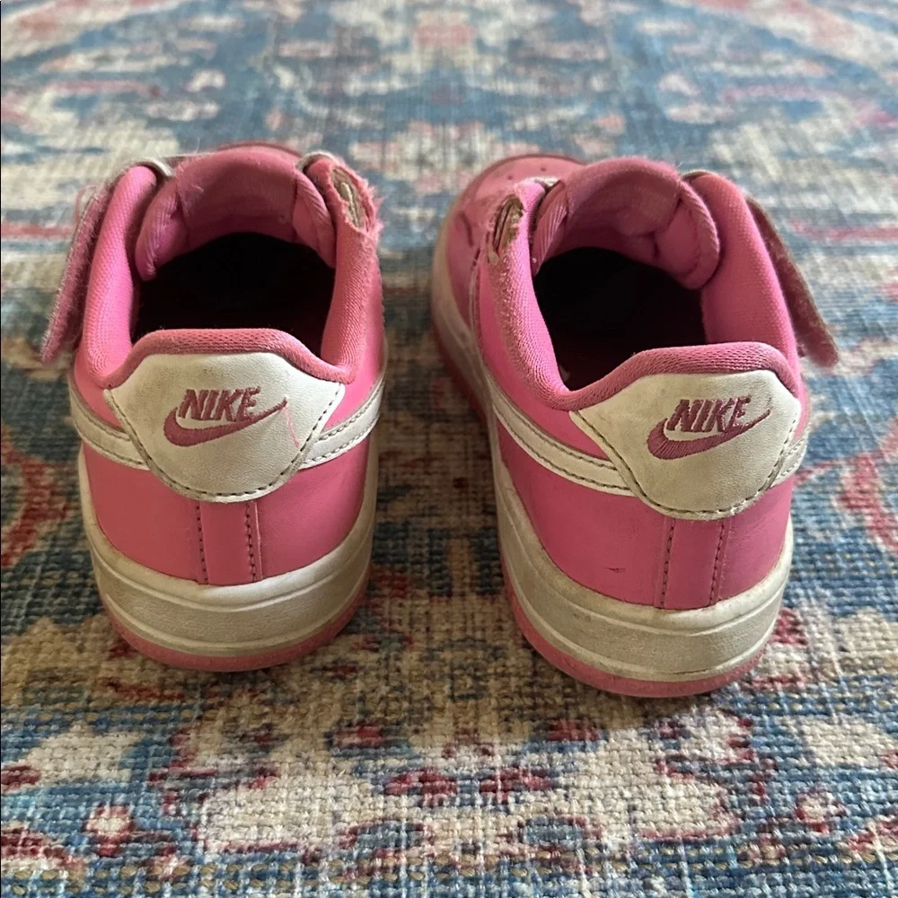 👟 🩷 NIKE Kids Sneakers force1 low EasyOn sneakers pink white girls size 1